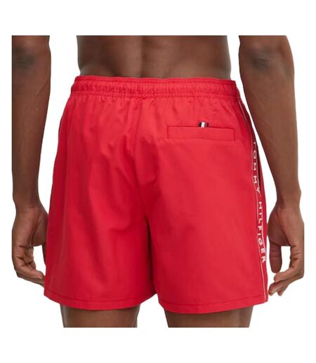 Maillot de bain rouge homme tommy hilfiger drawstring - l