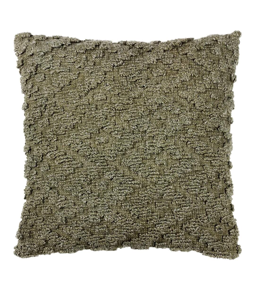 Calvay chunky textured cushion cover 50cm x 50cm lichen Yard