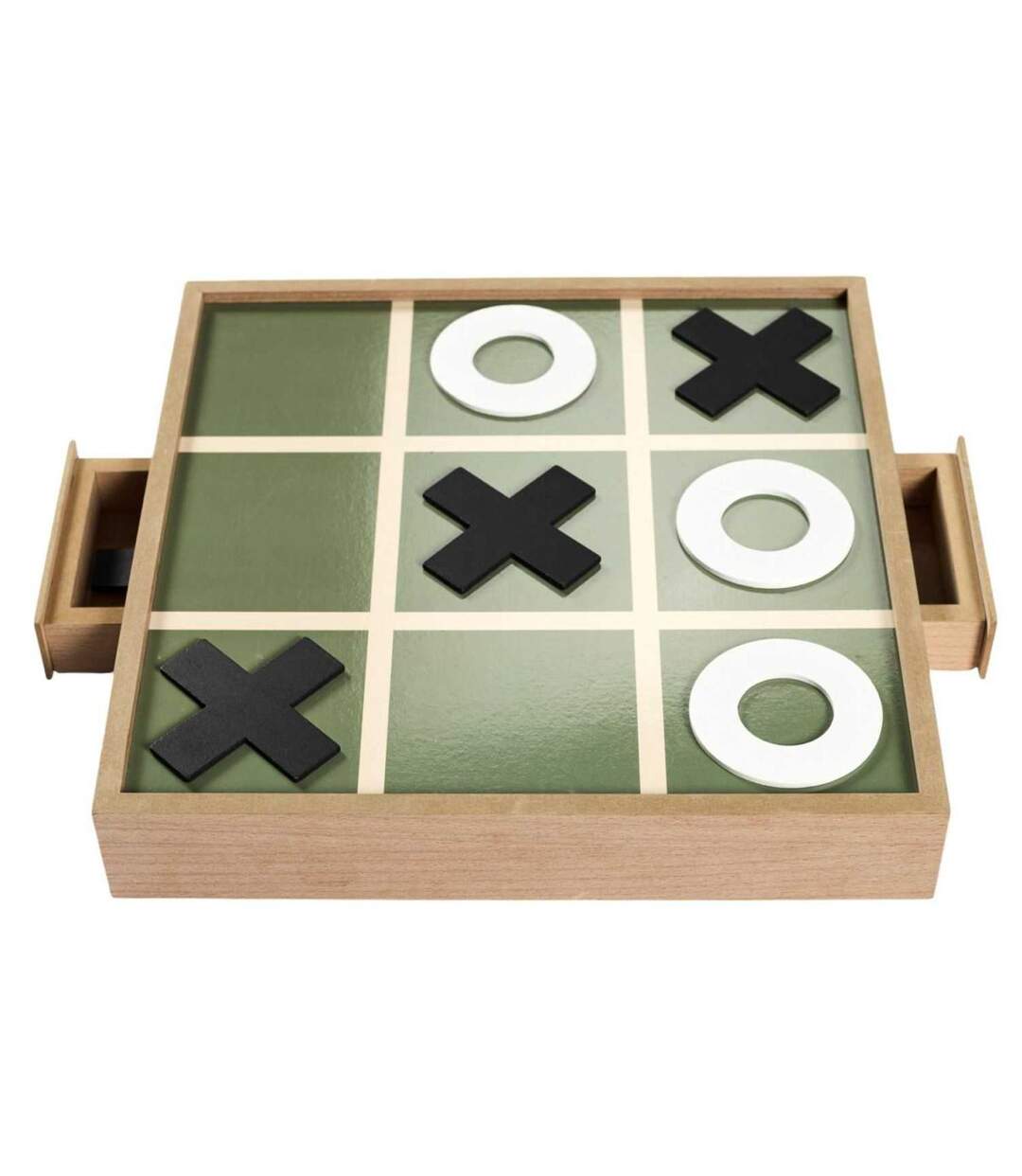 Jeu Morpion Tic Tac Toe 30cm Naturel-3