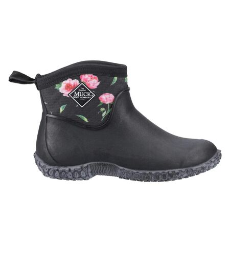 Womens/ladies muckster ii all purpose ankle boots black/peony Muck Boots