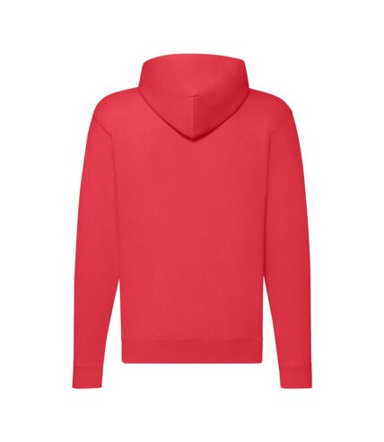 Fruit of the Loom Mens Classic Zipped Hoodie (Red)