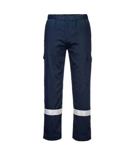 Mens bizflame work fire resistant work trousers navy Portwest