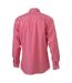 Chemise Motif/style À Carreaux Homme Rouge Blanc James And Nicholson-2