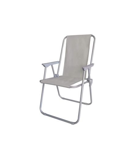 SupaGarden - Chaise pliante CONTRACT (Gris) (Taille unique) - UTST10152