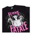 Unisex Adult Femme Fatale T-shirt Black The Bride Of Frankenstein-3