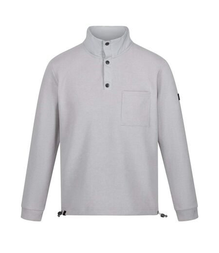 Regatta Mens Galino Button Detail Sweatshirt (Silver Grey)