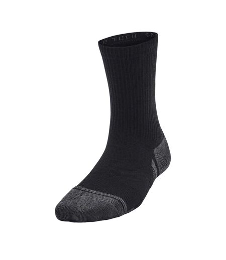 Pack Of 3  Unisex Adult Logo Crew Socks  Black Under Armour