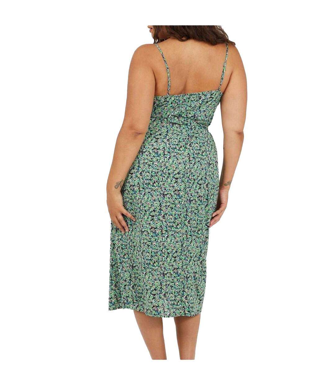 Robe Mi-longue Sans Manches Femme Vert Brave Soul-3
