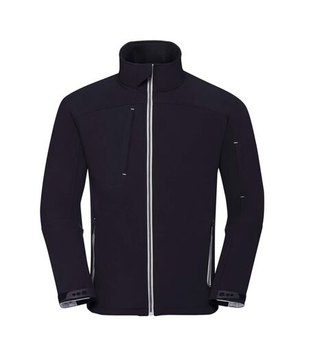 Veste Softshell Homme Bleu Marine Français Russell