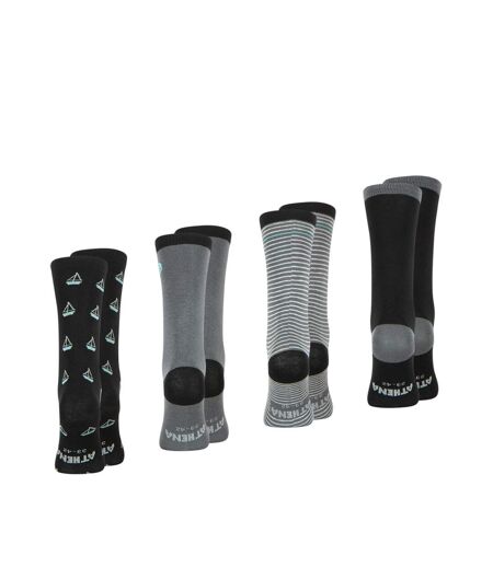 Lot de 4 paires de chaussettes mi-hautes homme Ecopack Athena