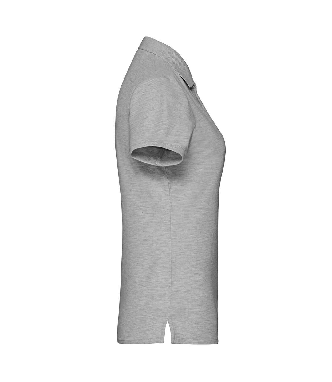 Polo Premium Femme Gris Clair Chiné Fruit Of The Loom-3