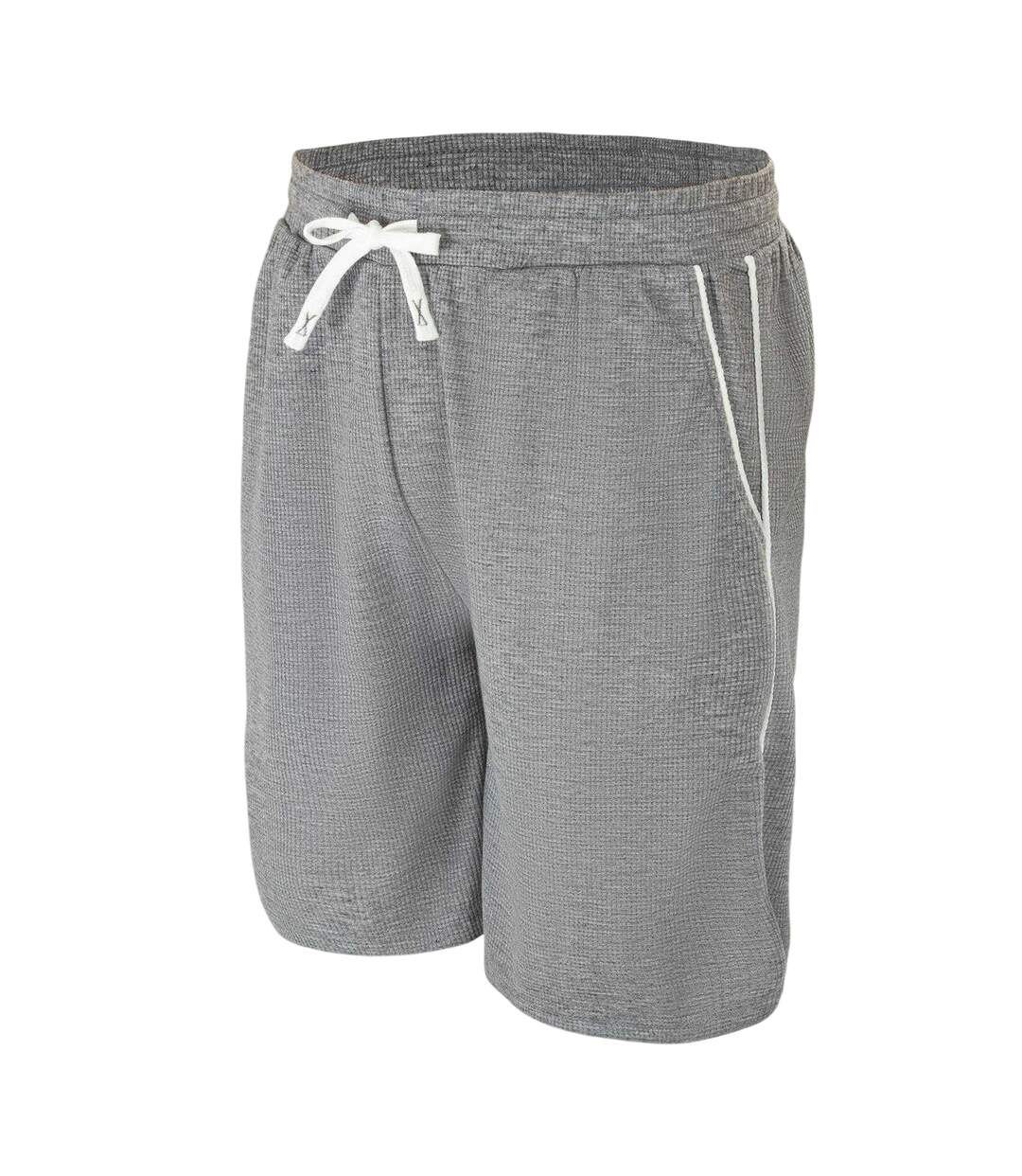 Mens Cotton Blend Shorts Light Grey Fabric-3