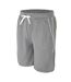 Mens Cotton Blend Shorts Light Grey Fabric-3