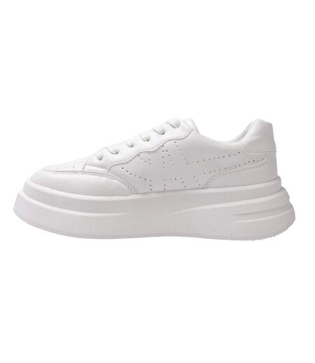 Womens/ladies Ari Casual Platform Trainers White Kappa