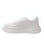 Womens/ladies Ari Casual Platform Trainers White Kappa-2