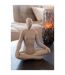 Statuette Yoga en Résine Shawn 31cm Beige-5