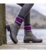 Heat Holders - Chaussettes thermiques à rayures mixtes pour dames-3