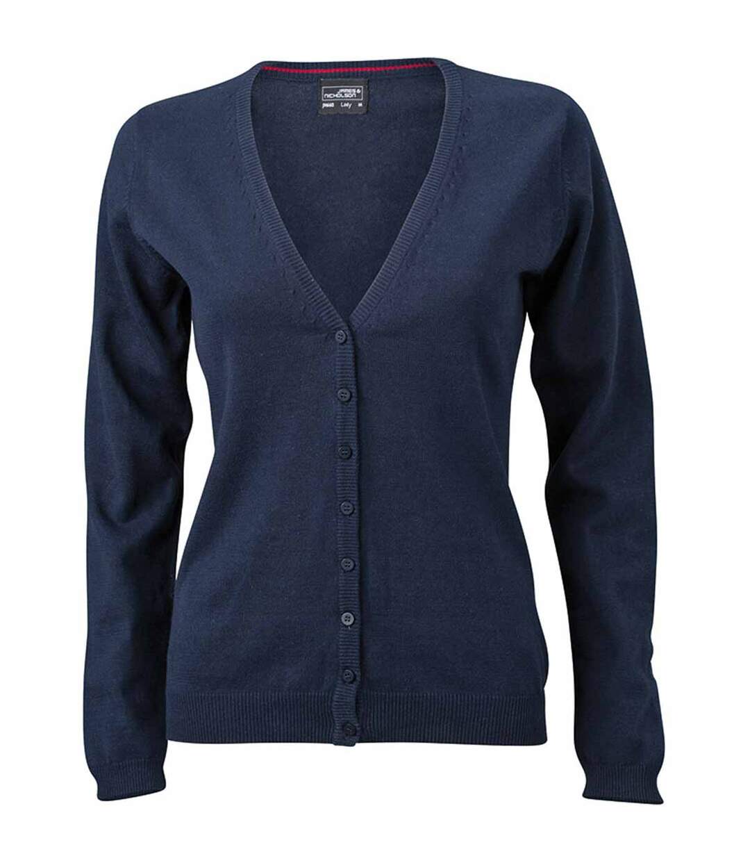 Gilet boutonné cardigan - FEMME - JN660 - bleu marine