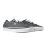 Mens Authentic Classic Canvas Trainers Pewter White Vans-4