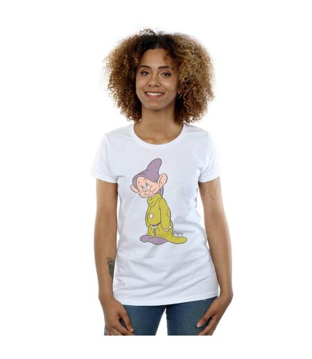 Disney T-shirt coton classique Dopey Femmes/Dames (Blanc) - UTBI14894