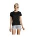 SOLS Womens/Ladies Sporty Short Sleeve T-Shirt (Black)