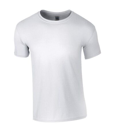 Gildan Unisex Adult Ringspun Cotton Soft Touch T-Shirt (White)