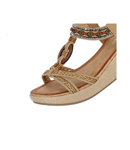 Sandales Motif/style Paré De Bijoux Femme Beige Cipriata