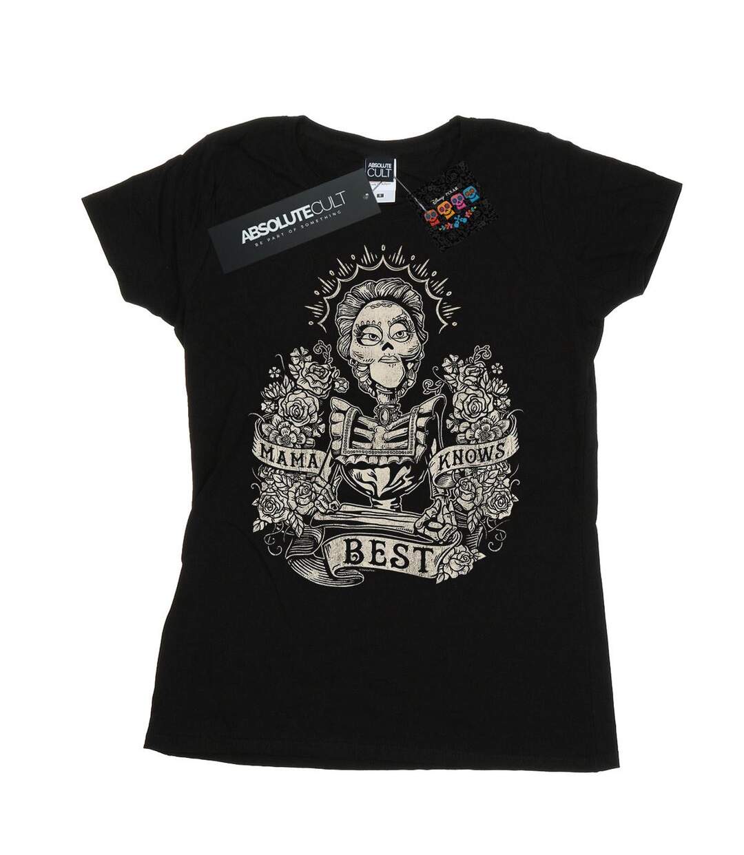 Disney T-shirt en coton Femmes/Dames Coco Mama Knows Best (Noir) - UTBI14392-1