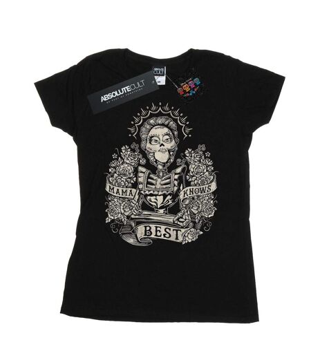 Disney T-shirt en coton Femmes/Dames Coco Mama Knows Best (Noir) - UTBI14392