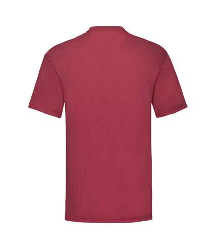 Mens valueweight t-shirt brick red Fruit of the Loom