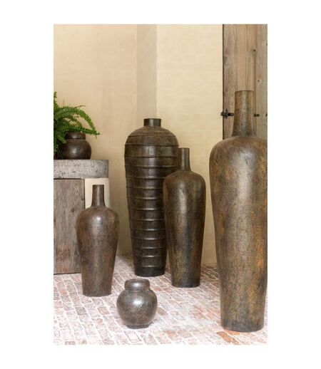 Vase Déco en Ciment Isabel 100cm Marron