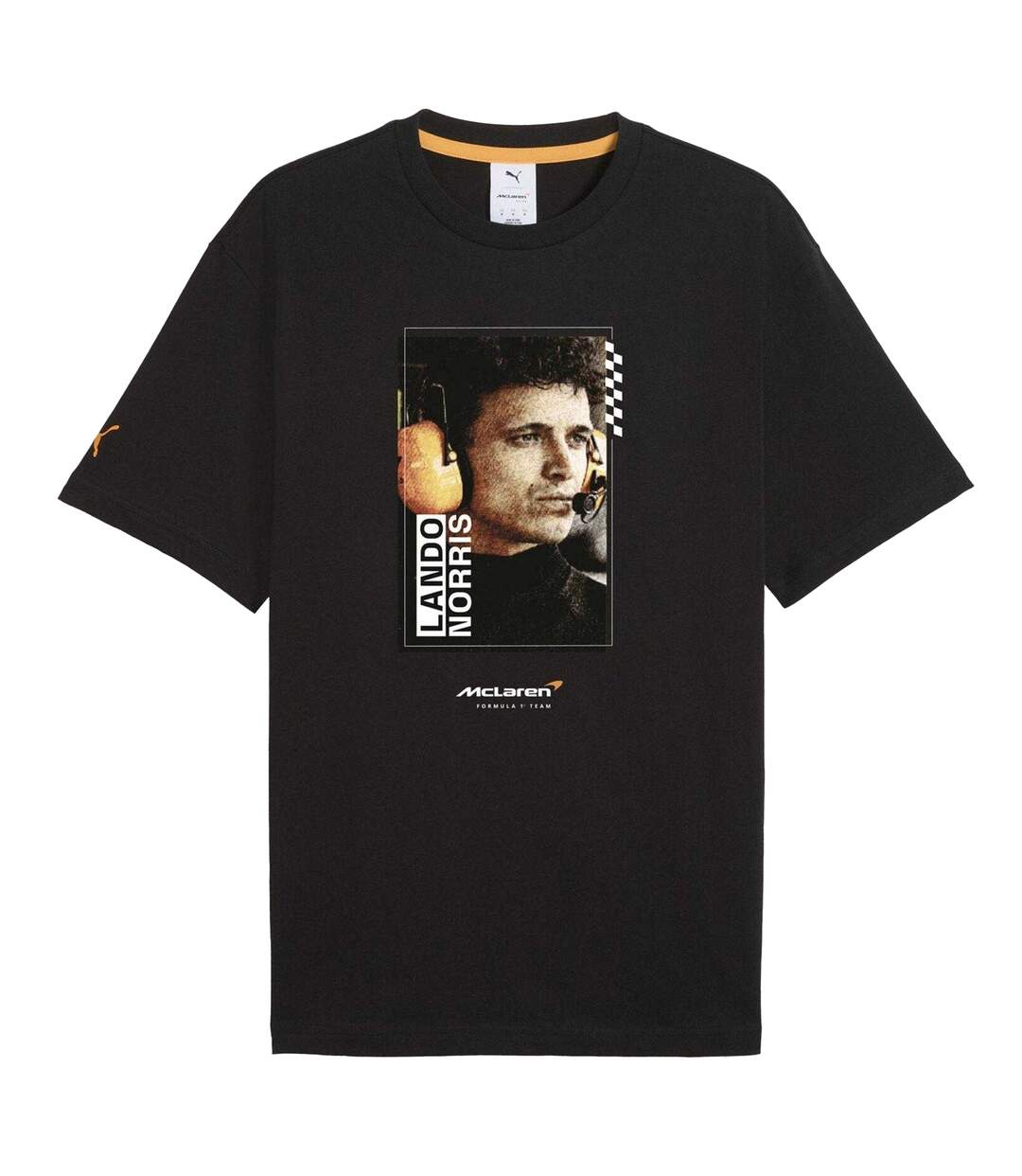 Unisex Adult Lando Norris Mclaren F1 T-shirt  Black Puma-2