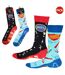 Pack Of 2  Mens Pack Teacher Cotton Socks  Multicoloured Public Dealz-1