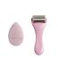 Rouleau de Massage Visage Fraîcheur 18cm Rose-1