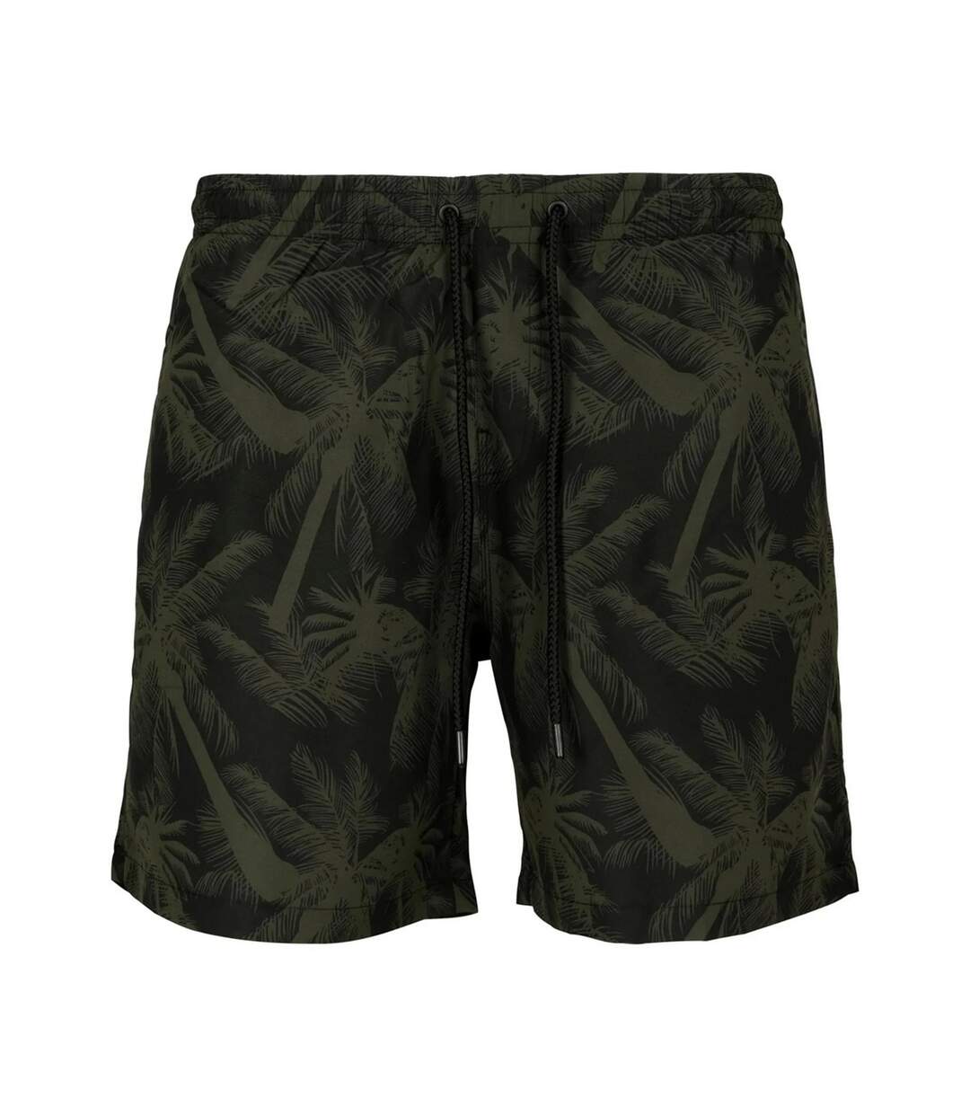 Mens Palm Swim Shorts Olive Urban Classics-1