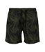Mens Palm Swim Shorts Olive Urban Classics-1