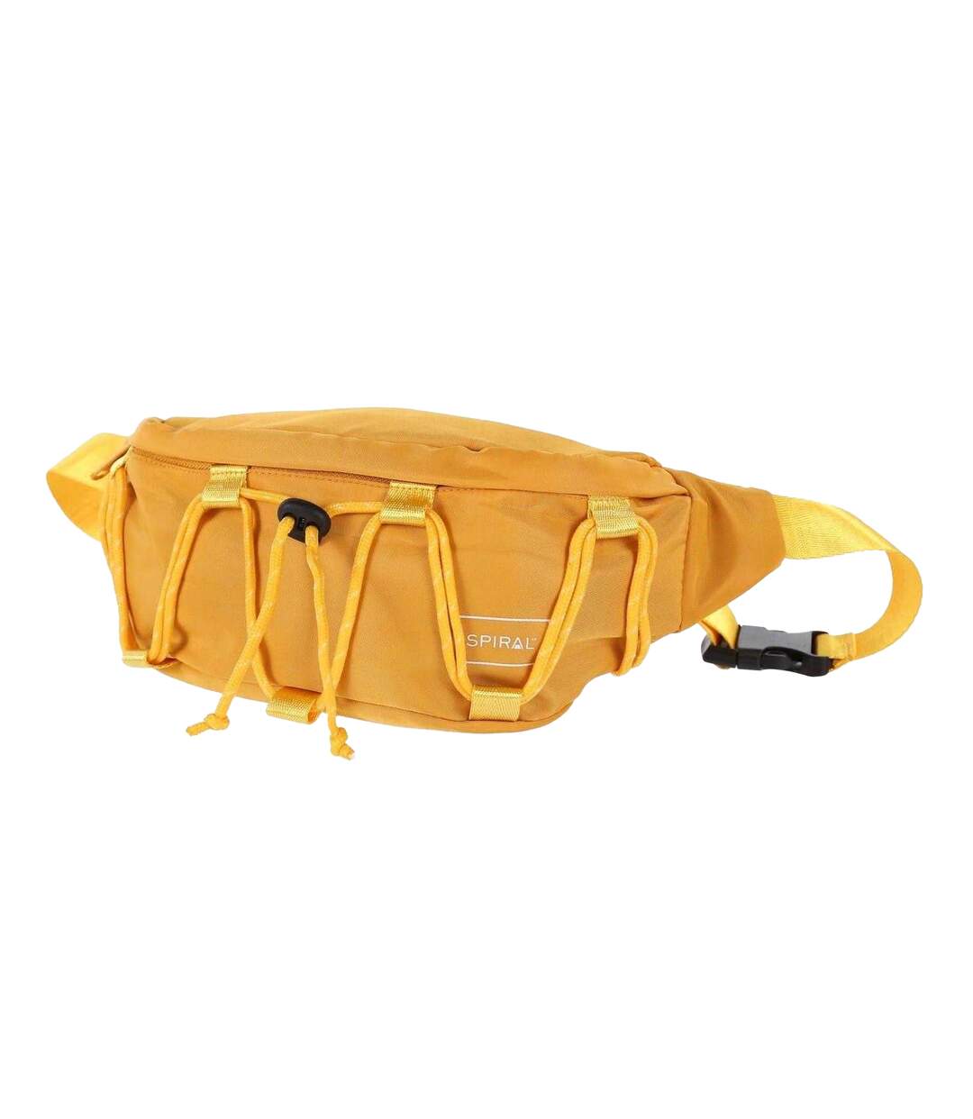 Arlo Crescent Shaped Waist Bag One Size Mustard Spiral-2