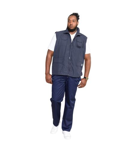 Duke Mens Enzo Kingsize Multi Pocket Hunting Vest (Navy) - UTDC200