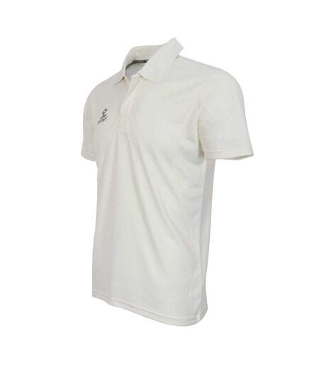 Mens Playing Performance Cricket Polo Shirt Off White Shrey