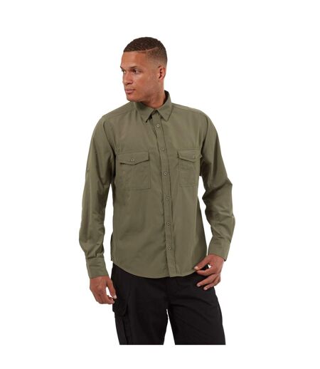 Craghoppers Mens Kiwi Long-Sleeved Shirt (Pebble Grey) - UTCG1500