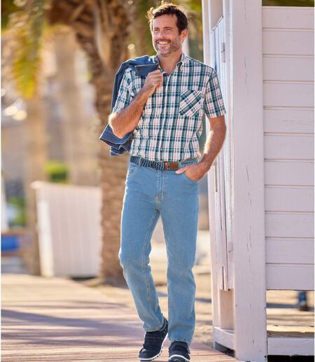Jean Regular Stretch Confort Bleu Clair 