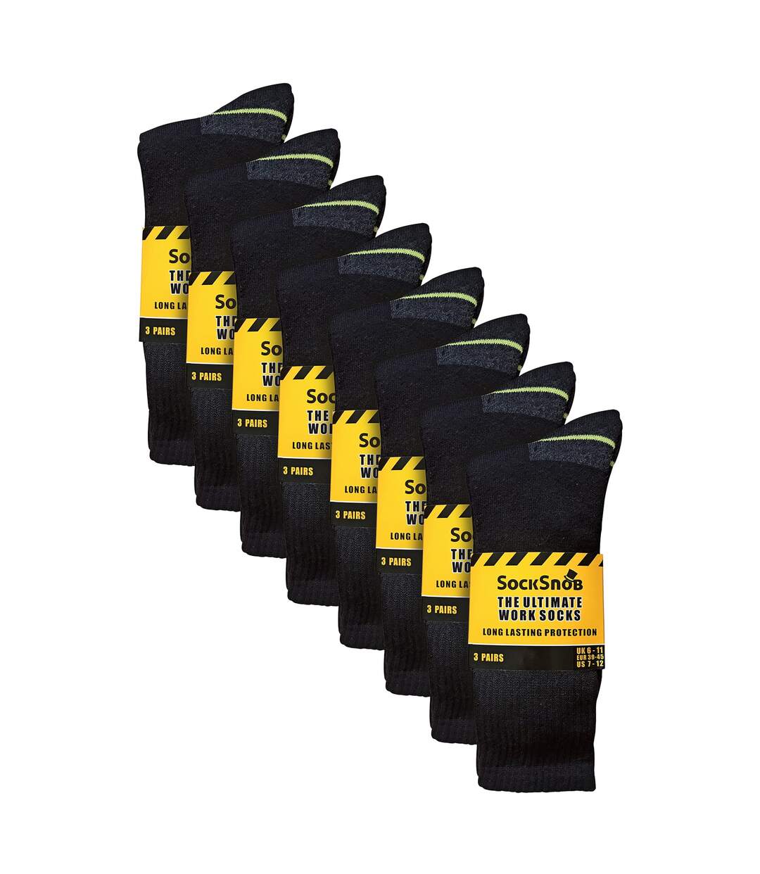 Lot de 24 paires de chaussettes de travail Ultimate en coton pour hommes-2