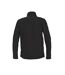 Mens Trial Soft Shell Jacket Black Printer-2