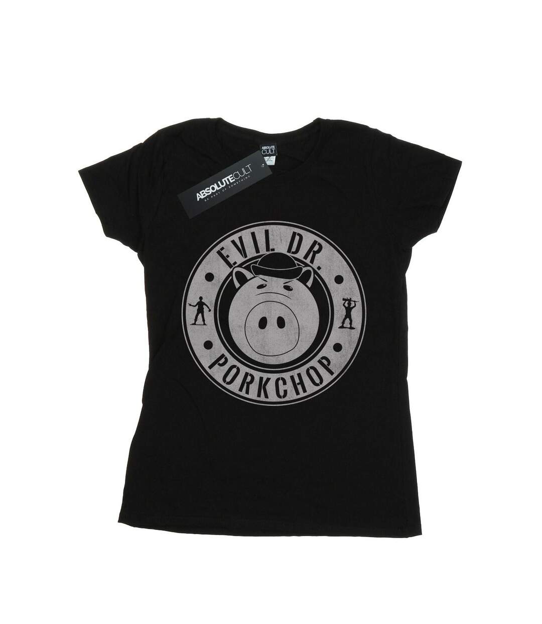 Disney T-shirt en coton Womens/Ladies Toy Story Evil Dr Pork Chop (Noir) - UTBI44276-1