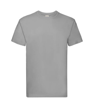 Fruit Of The Loom Mens Super Premium Short Sleeve Crew Neck T-Shirt (Zinc) - UTBC333