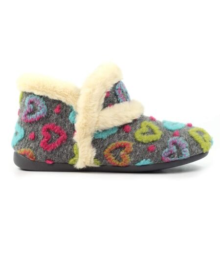 Chaussons Bottines Angel Femme Gris Lunar