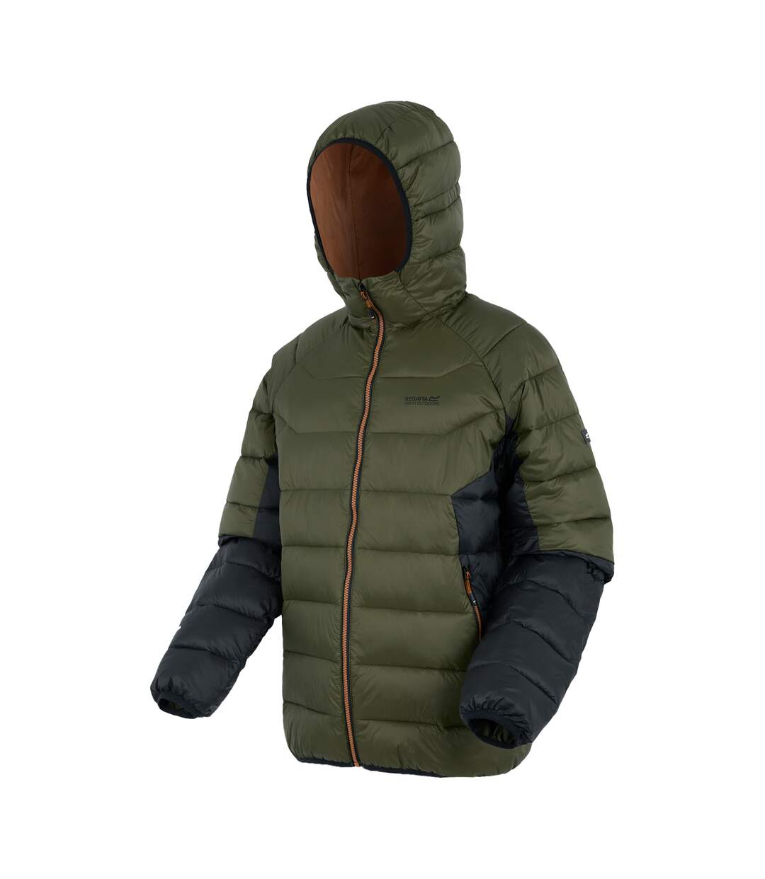Doudoune Matelassée Dalent Homme Vert Kaki Foncé Noir Regatta-4