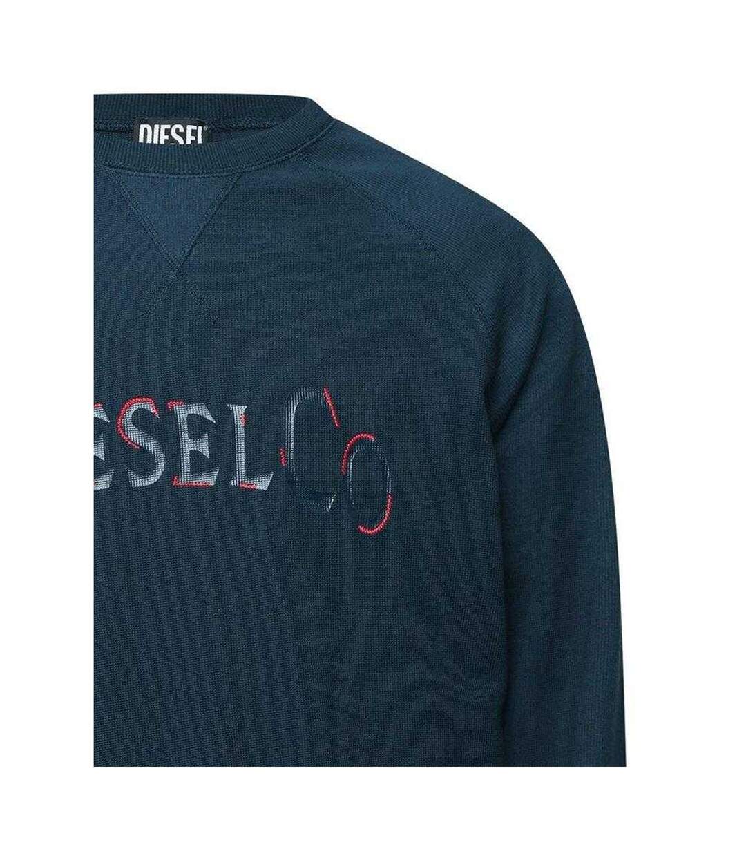 Sweat Manches Raglan Homme Bleu Sombre Diesel-3