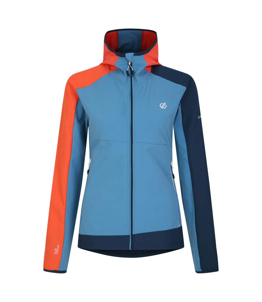 Veste softshell avidly femme bleu pâle / mandarine Dare 2B-1