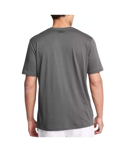 T-shirt gris foncé homme under armour left chest